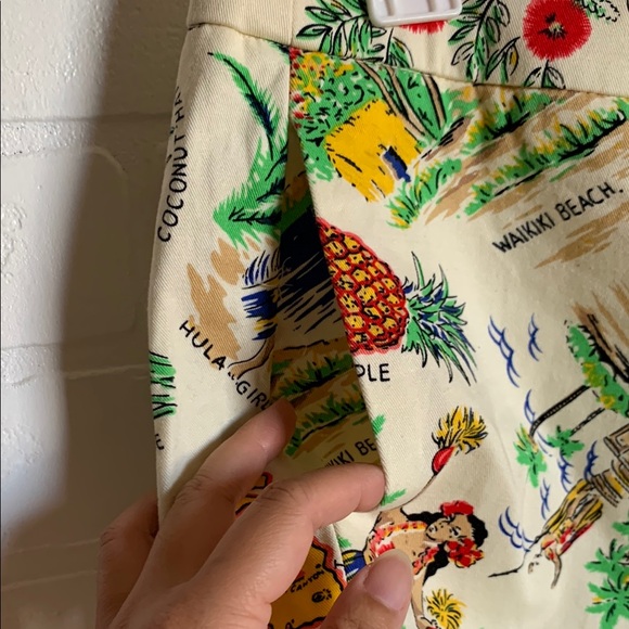 J. Crew Cream Tropical Print Women's Shorts - Picture 6 of 6